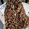 【YW】无忧购49元2件【甄选】冬款加厚仿羊绒豹纹围巾辣妹保暖披肩（截单后3-5天发货) 商品缩略图0