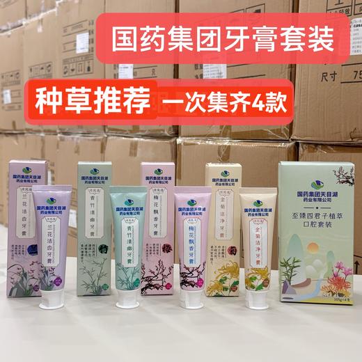 国药集团至臻四君子植萃牙膏9.8元1支梅兰竹菊4款下单备注，明天到 商品图9