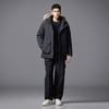 PINLI品立2025冬季新款潮牌户外连帽羽绒服可拆毛领中长款男外套GD253108102 商品缩略图4
