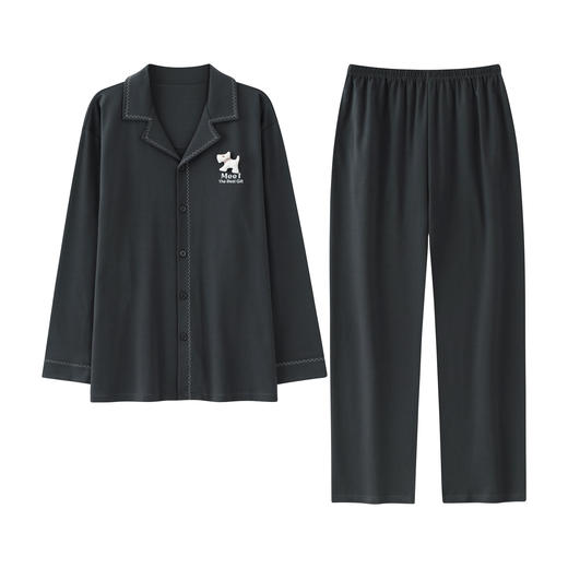 爱帝双面棉长袖睡衣莱赛尔棉情侣家居服套装 商品图10