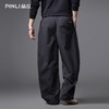 PINLI品立春季新款男士宽松纯色直筒长裤阔腿裤潮GD253117122 商品缩略图4