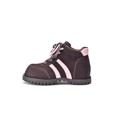 经典鲨2025冬专柜新款百搭圆头时尚拼色内增高潮酷马丁靴女KW132-558021 商品图6