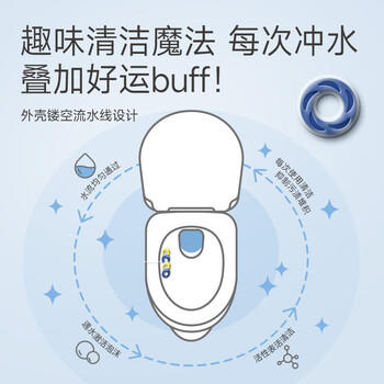 菲碧清洁厕灵 悬挂式马桶清洁挂球 除臭除垢去异味洁厕球 柠檬 /家庭清洁/纸品 /家庭环境清洁 /洁厕灵 商品图1