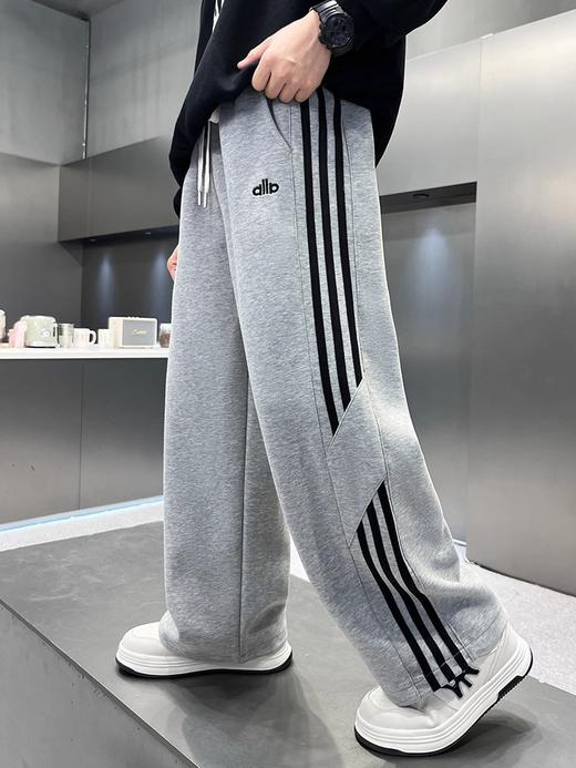 【秋冬款休闲裤子】新款男童中大童秋装 运动儿童针织直筒加绒卫裤 商品图2