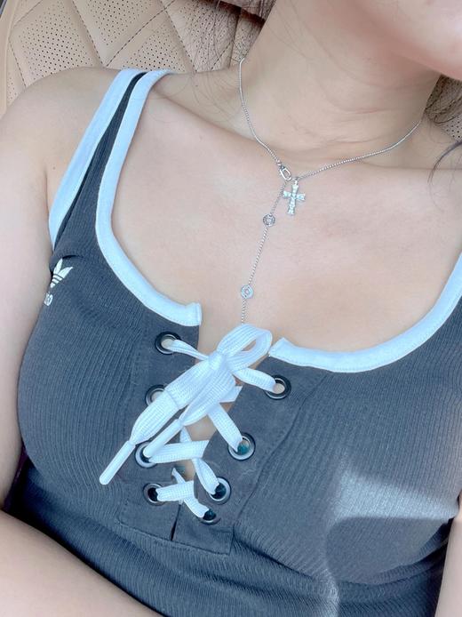 TB111-宝格丽 CROCE系列 满钻十字架  项链 男女同款情侣款（XK）-10.14直播款 商品图0