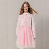 笛莎Deesha 童装女童连衣裙2025冬新款小香风羊毛拼接网纱裙 商品缩略图0