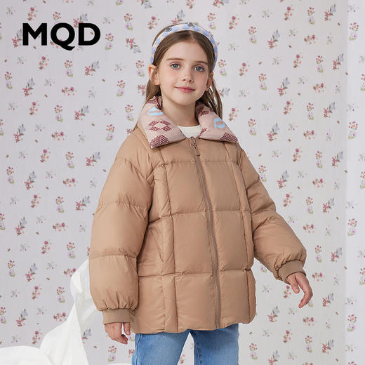 【秒】【MQD】【专柜同款】童装女童三防羽绒服儿童冬装舒适柔软基础百搭 商品图1