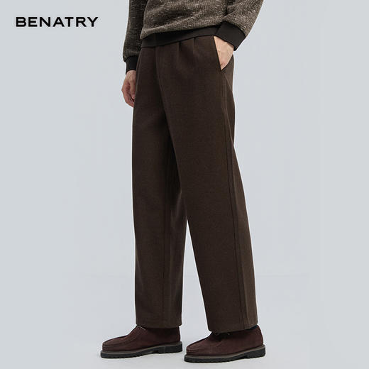 贝纳川冬季新品羊毛直筒牛仔裤ECF332001 商品图6