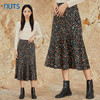 NUTS商场同款秋冬复古气质高腰松紧百搭碎花长款半身裙女348062306 商品缩略图3