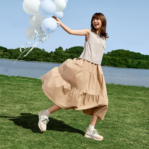 Pansy盼喜舒适轻便透气厚底日本运动时尚休闲春季健步女鞋HD4217 商品图1