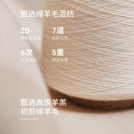 【周末秒杀】熙世界初剪绵羊毛打底针织衫女2025秋冬季新款简约通勤半高领毛衣 商品图3