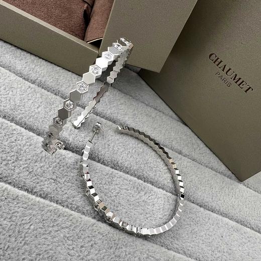 TB106-尚美新款间钻蜂巢大耳环（XK）-10.14直播款 商品图2