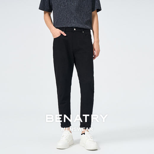 贝纳川黑色牛仔裤ECT130006402 商品图2