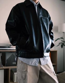 卡哈特 Carh@rtt WIP SS25 Detroit Jacket方形logo拉链夹克pu皮夹克外套