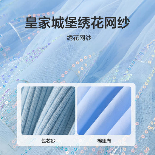 笛莎Deesha 童装女童连衣裙2025冬新款网纱拼毛织公主裙 商品图3