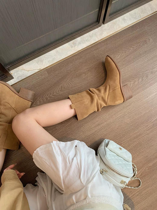 复古堆堆靴牛皮 商品图4