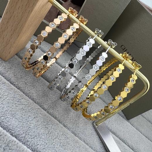 TB106-尚美新款间钻蜂巢大耳环（XK）-10.14直播款 商品图0