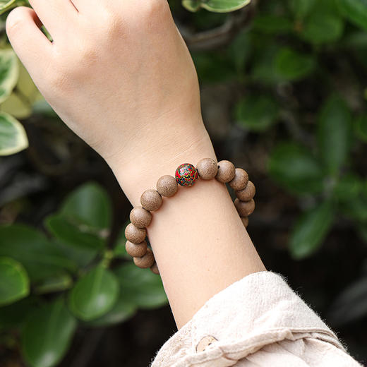 好运莲莲光面香珠手串非遗国标天然本草无添加五行·本草香珠手串 商品图3