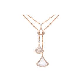 TB118-宝格丽lgari新款满钻小裙子项链（XK）-10.14直播款