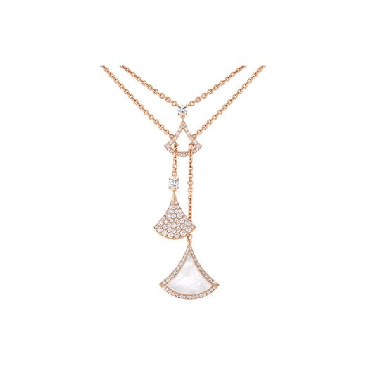 TB118-宝格丽lgari新款满钻小裙子项链（XK）-10.14直播款 商品图0