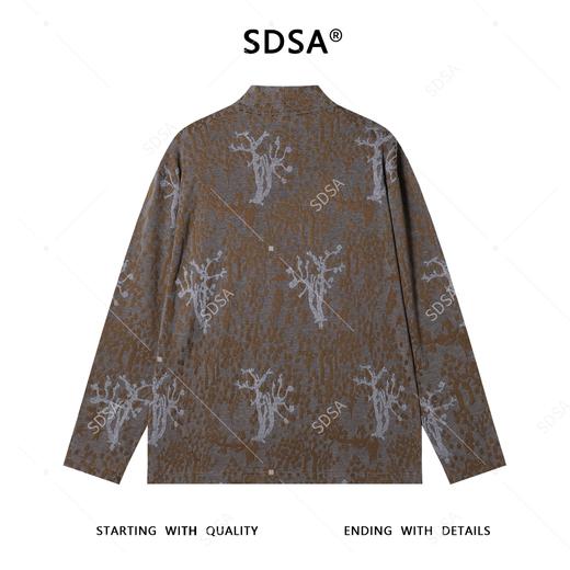 T4881SDSA男士秋冬新款痞帅男装撞色暗纹提花半高领长袖T恤百搭设计师 商品图5