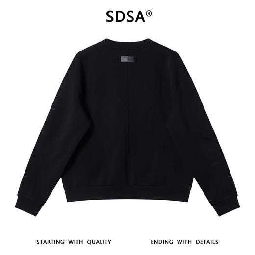 35521SDSA男士秋冬新款痞帅男装韩版简约纯色圆领卫衣宽松百搭时尚上衣 商品图5