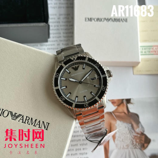 原单阿玛尼AR11683 水泥灰 灰盘 男士腕表
机芯：原装进口石英机芯 商品图2