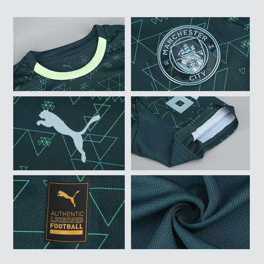 小李子PUMA彪马25-26赛季曼城EA联名球迷版第四球衣足球服782692 04 商品图3