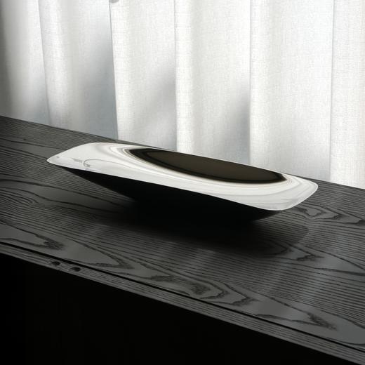 HD流光精抛不锈钢长果盘 RESONG日诵家居 长托盘 商品图2