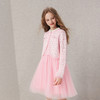 笛莎Deesha 童装女童连衣裙2025冬新款小香风羊毛拼接网纱裙 商品缩略图1