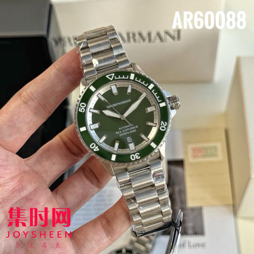 原单阿玛尼AR60088 钢带男士机械腕表 商品图0