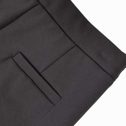 半身缘女裤 秋季腰头拼接针织简约小直筒休闲裤253102E10320027 商品图3