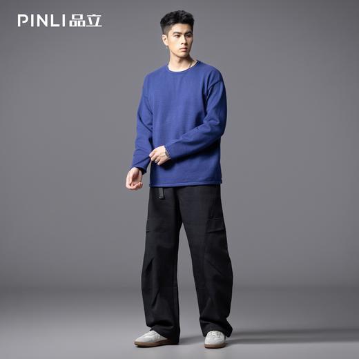 PINLI品立2025秋季新款男士宽松直筒休闲长裤阔腿裤潮GD253117118 商品图1