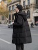 大牌同生产线！！高密面料不易粘毛/不易钻绒！！[绒子含量90%]9027高克重中长宽松羽绒服-喜出 商品缩略图1