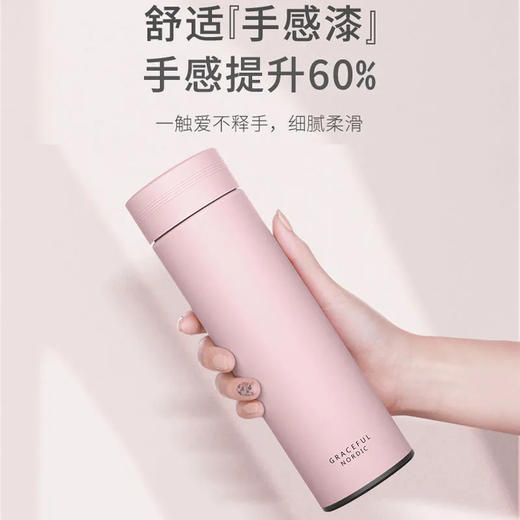 【YW】无忧购45元2件智能数显纯色保温杯男女304不锈钢手感漆B-950（截单后3-5天发货) 商品图0