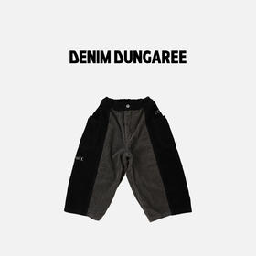 日本DD童装 DENIM DUNGAREE 复古拼接灯芯绒长裤