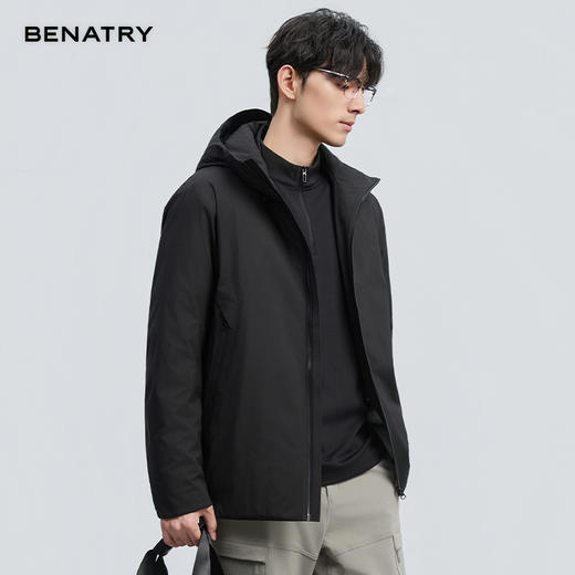 贝纳川冬季新品连帽冲锋衣羽绒服ECF405251 商品图4