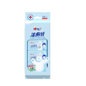 心相印超迷你湿厕纸 7片*8包 私处清洁便携装 湿巾 母婴可用包装随机 /家庭清洁/纸品 /清洁纸品 /湿厕纸 商品图2