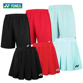 尤尼克斯 男款/女款  大赛服球迷版 运动短裤/运动短裙  15217CR/26164CR