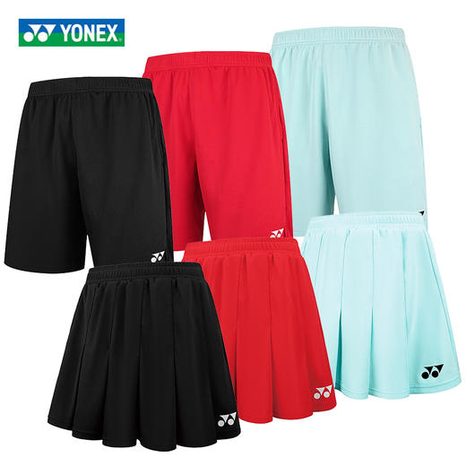 尤尼克斯 男款/女款  大赛服球迷版 运动短裤/运动短裙  15217CR/26164CR 商品图0