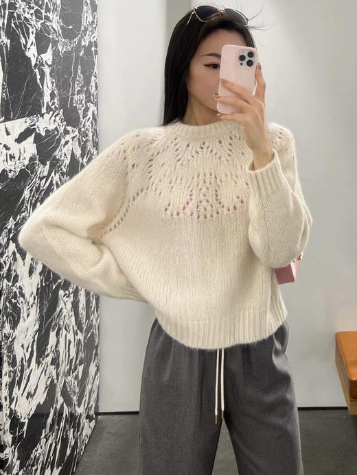 GY16-赛琳 缕空针织毛衣（LS*MM）-10.14直播款 商品图1