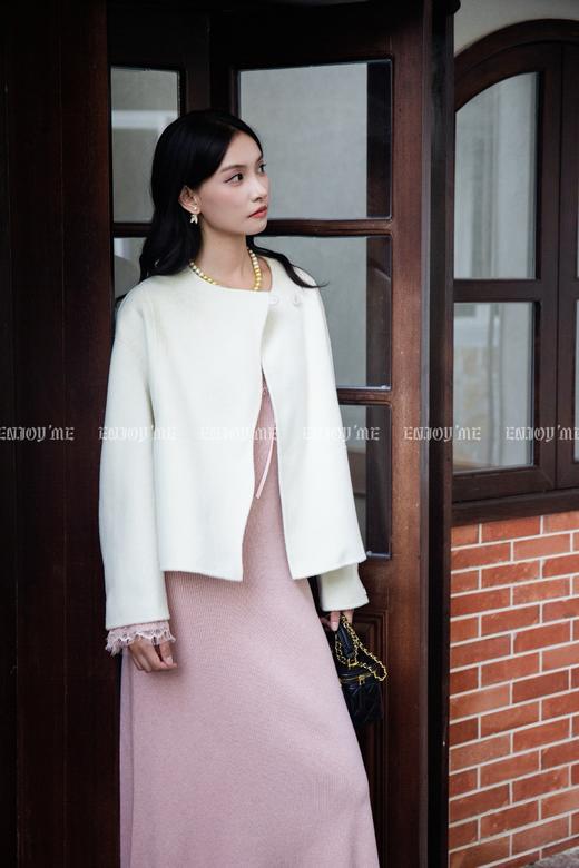 【门店同款】ENJOY冬季“暖冬软糖”云朵门襟短款大衣 166296067 商品图1