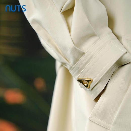 NUTS春秋季新款英伦风气质宽松显瘦中长款风衣外套女413041067 商品图3
