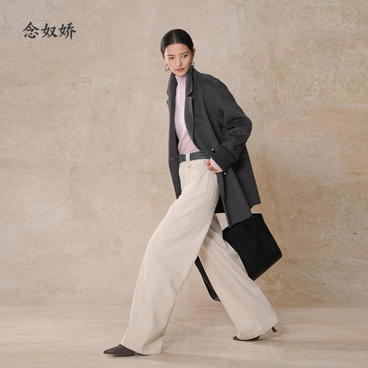 【商场同款】CNT5020 “ 奶油芝士裤 ”  拉绒牛仔裤柔软舒适 保暖好搭 商品图1