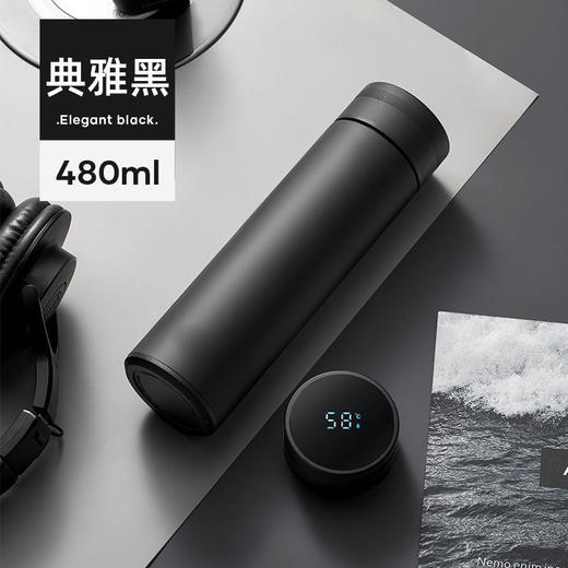【YW】无忧购45元2件智能数显纯色保温杯男女304不锈钢手感漆B-950（截单后3-5天发货) 商品图5