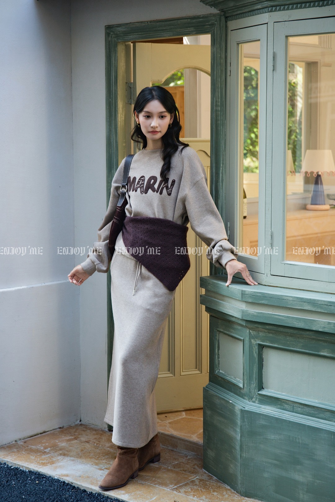 【门店同款】ENJOY冬季“暖冬知性”韩系字母套装 167044435