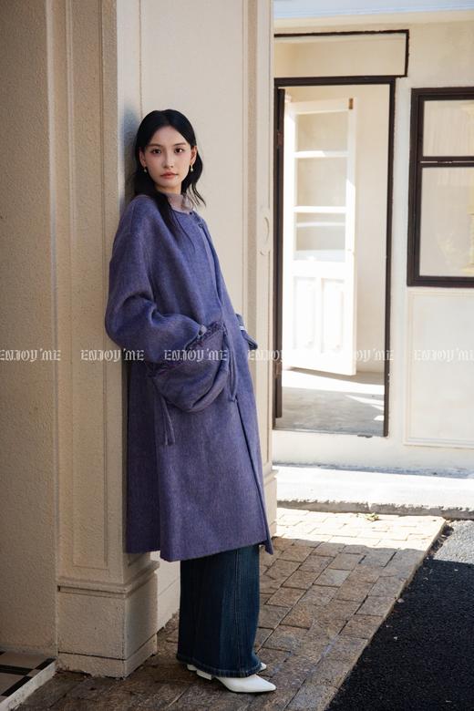 【门店同款】ENJOY冬季“暖冬软糖”斜跨包包长款大衣 166296981 商品图2