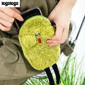 logaloga 狗狗祟祟 毛绒手机背包