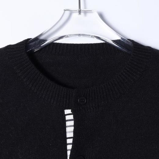 28864SDSA男士秋冬新款痞帅男装韩版拼接撞色开衫纽扣毛衣外套针织衫 商品图2