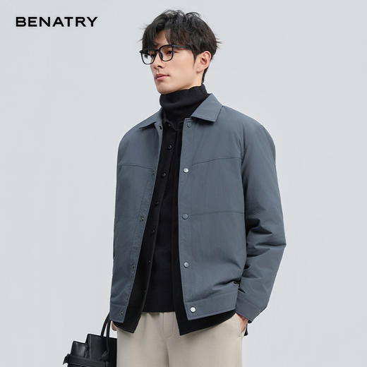 贝纳川冬季新品翻领轻薄羽绒服ECF405231 商品图6